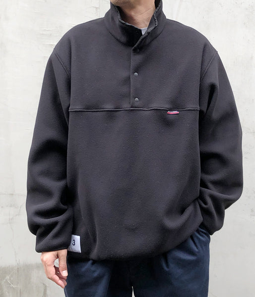 DESCENDANT/HUMMING FLEECE PULLOVER (BLACK)