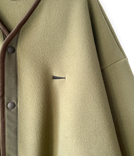 DESCENDANT/KNOT FLEECE CARDIGAN (OLIVE DRAB)