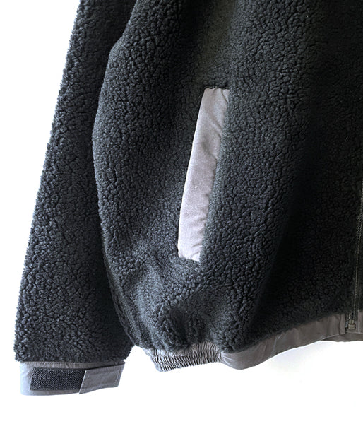 DESCENDANT/MANCHOT FLEECE JACKET (BLACK)