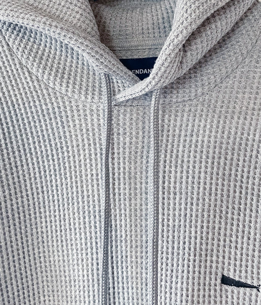 DESCENDANT/CACHALOT WAFFLE HOODY (GRAY)