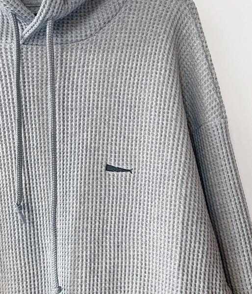 DESCENDANT/CACHALOT WAFFLE HOODY (GRAY)
