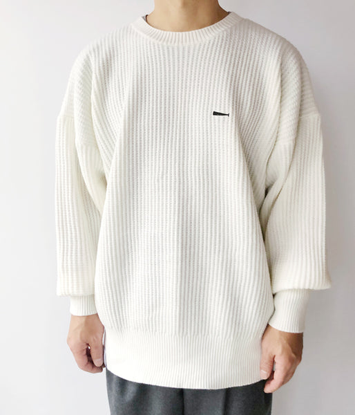 DESCENDANT/GAUFRE KNIT WAFFLE (WHITE)