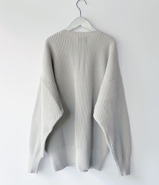 DESCENDANT/GAUFRE KNIT WAFFLE (GRAY)