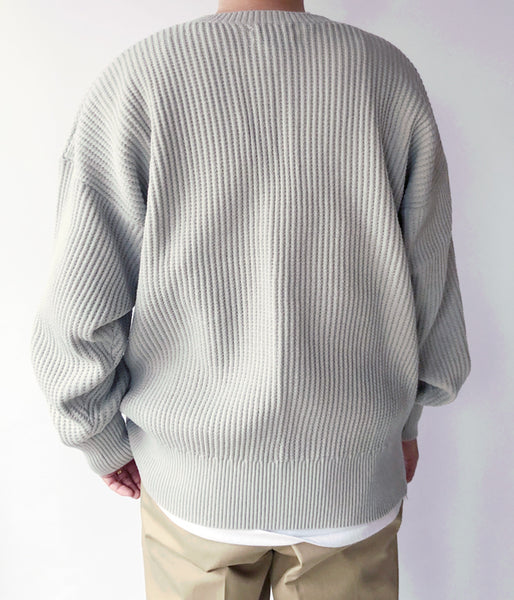 DESCENDANT/GAUFRE KNIT WAFFLE (GRAY)