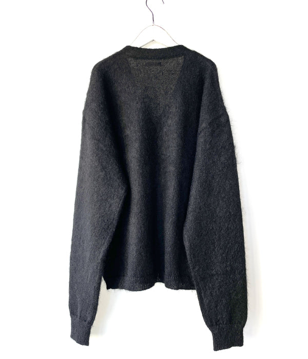 トップス INTERIM 50'S KID MOHAIR CARDIGAN black INTERIM(インテリム) - 50s KID MOHAIR CARDIGAN – Area