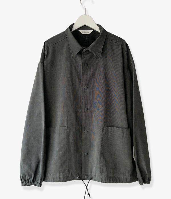 DIGAWEL/COACH L/S SHIRTS JACKET (BLACK)