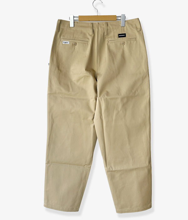 DESCENDANT/DC-6 TWILL TROUSERS (KhaKee)