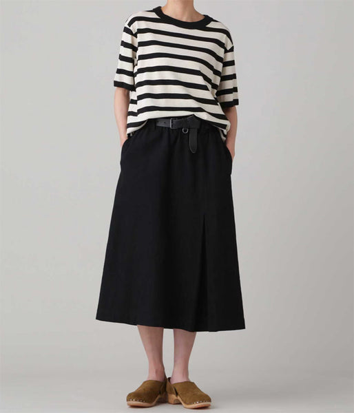 MHL./COTTON LINEN STRIPE JERSEY SS WOMENS (NATURAL)