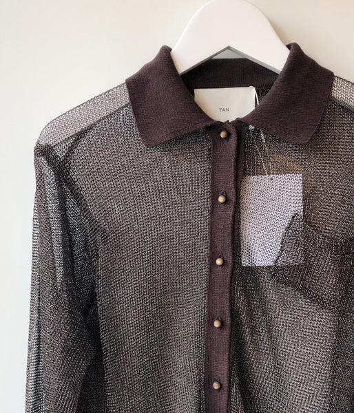 TAN/METALLIC SHIRT(BRONZE)
