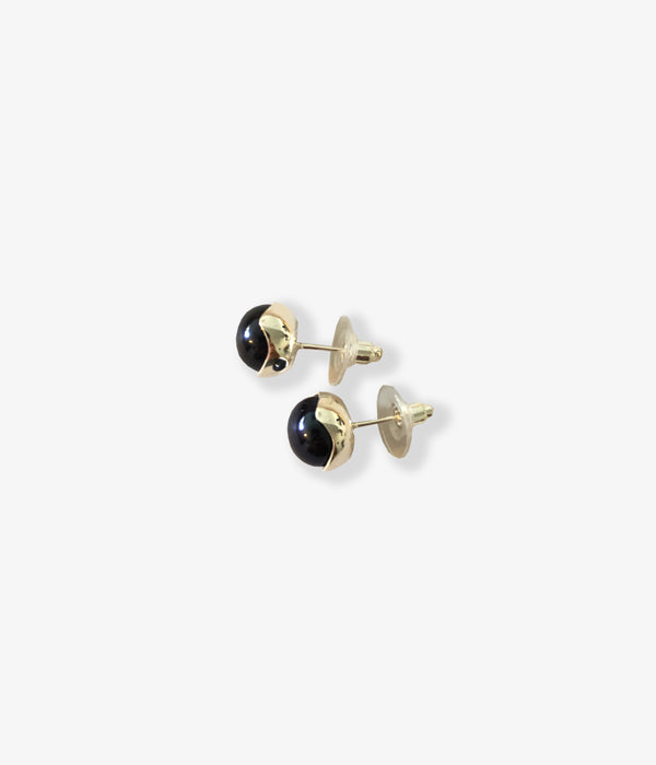 R.ALAGAN/PEARL STUDS(SILVER/BLACK PEARL)