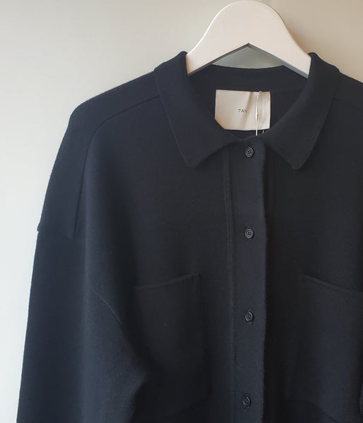 TAN/OVERSIZE SHIRTS(BLACK)
