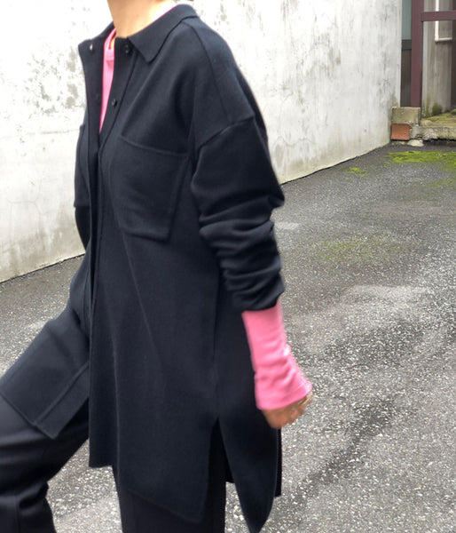 TAN/OVERSIZE SHIRTS(BLACK)