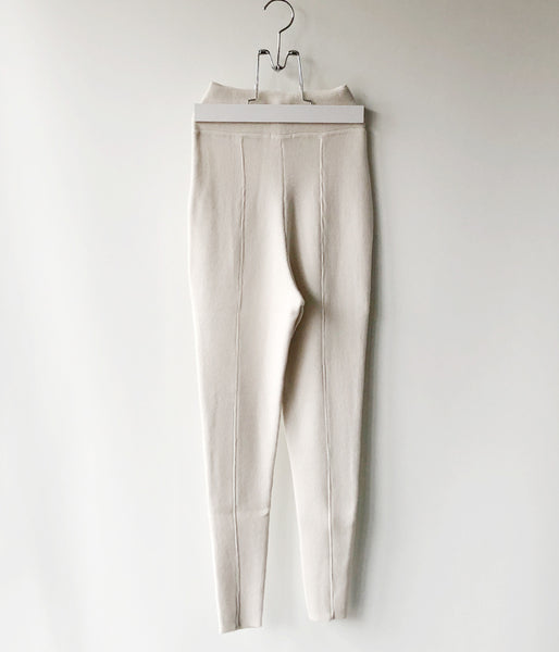 FUMIKA_UCHIDA/STRETCH CASHMERE TRACK PANTS(OYSTER)