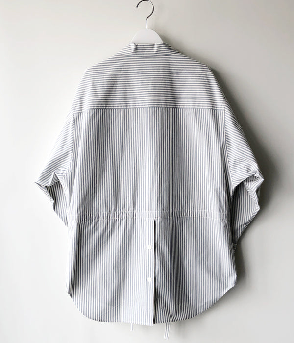 PHEENY/STRIPE DUMP OVER SHIRT(BLUE)