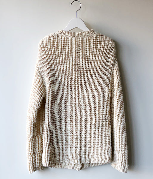 nowos/LOW GAUGE CARDIGAN(OFF WHITE)