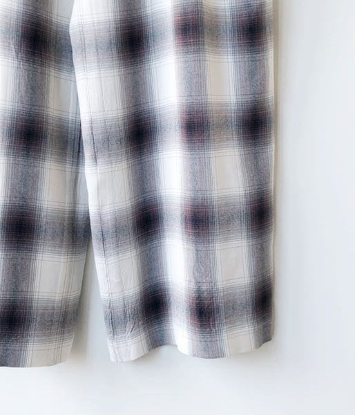 PHEENY/RAYON OMBRE CHECK ALL-IN-ONE(CHARCOAL)