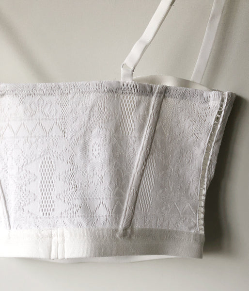 FUMIKA_UCHIDA/STRETCH LACE BUSTIER(WHITE)