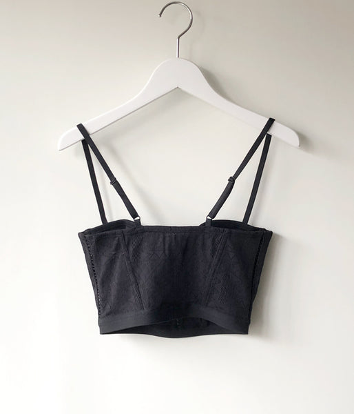 FUMIKA_UCHIDA/STRETCH LACE BUSTIER(BLACK)