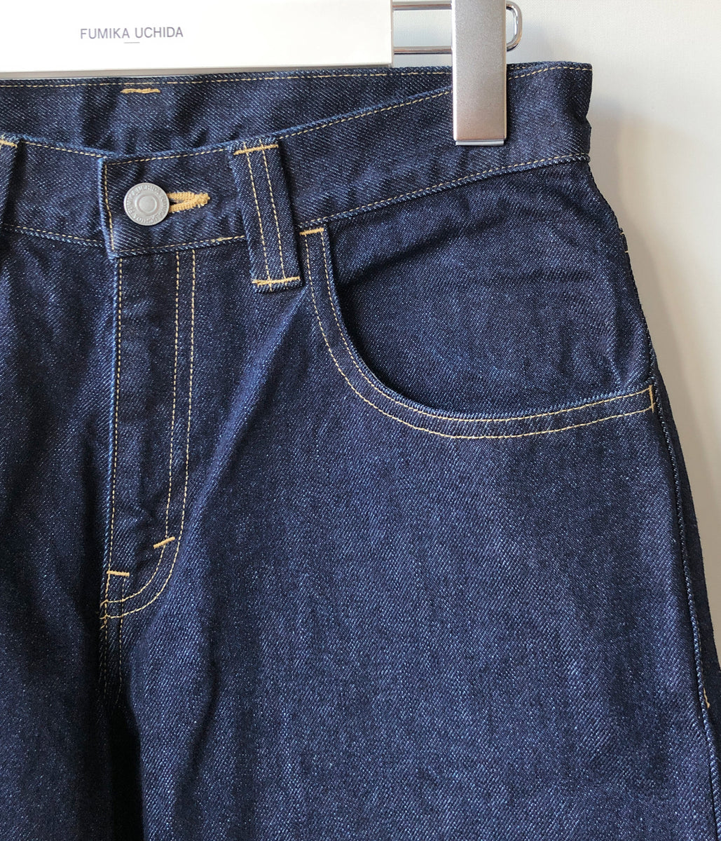 FUMIKA_UCHIDA/DENIM WIDE TAPERED PANTS(ONE WASHED)