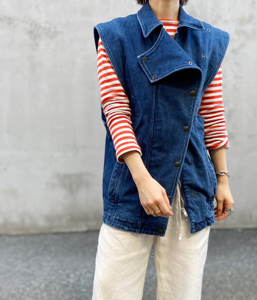 FUMIKA_UCHIDA/STRETCH DENIM MICRO MINI DRESS(INDIGO)