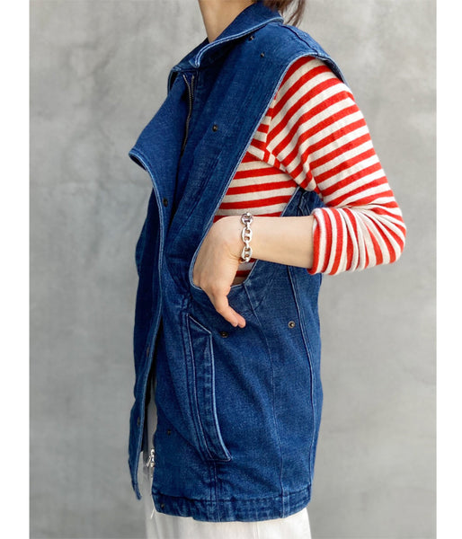 FUMIKA_UCHIDA/STRETCH DENIM MICRO MINI DRESS(INDIGO)