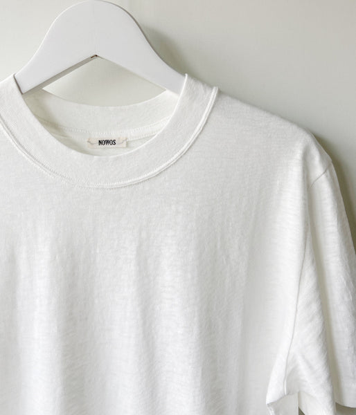 nowos/CREW NECK TEE(WHITE)