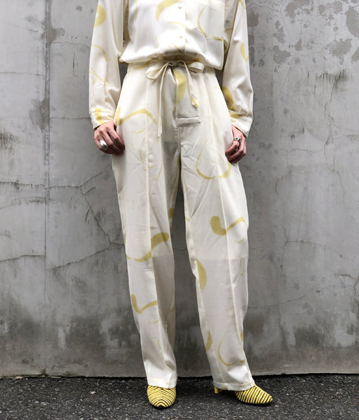 WRYHT/STRINGS WAIST TROUSER(BONE/size1)