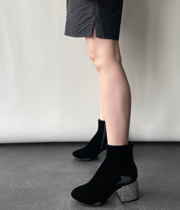 MM6 MAISON MARGIELA/VELVET BOOTS(BLACK)