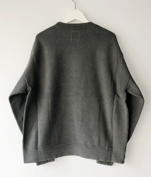 visvim/JUMBO SB SWEAT L/S DMGD (U.D.) (BLACK)