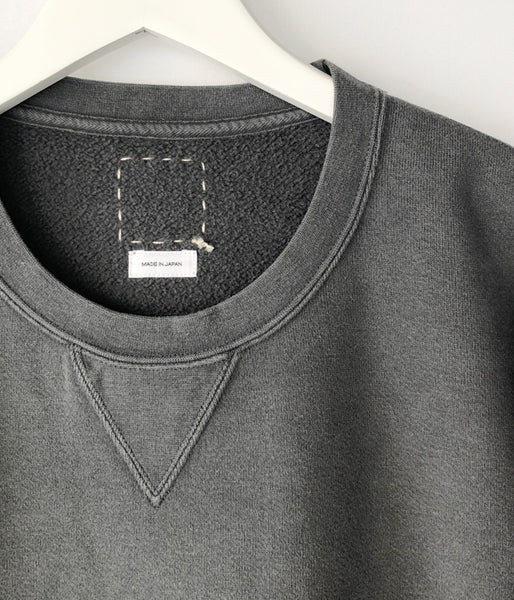 visvim/JUMBO SB SWEAT L/S DMGD (U.D.) (BLACK)