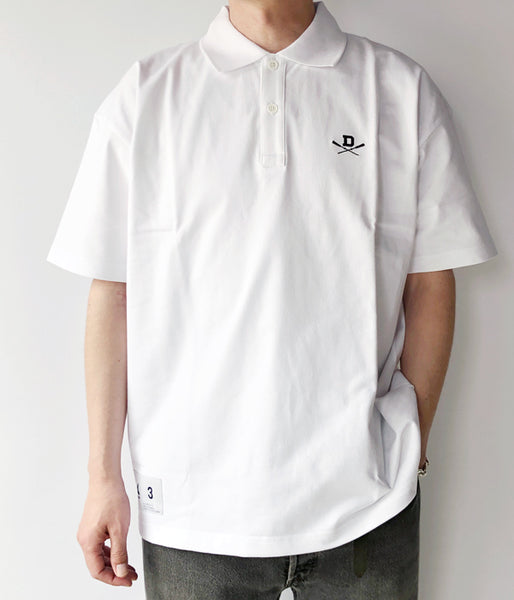 DESCENDANT/CROSS PADDLE POLO SS (WHITE)