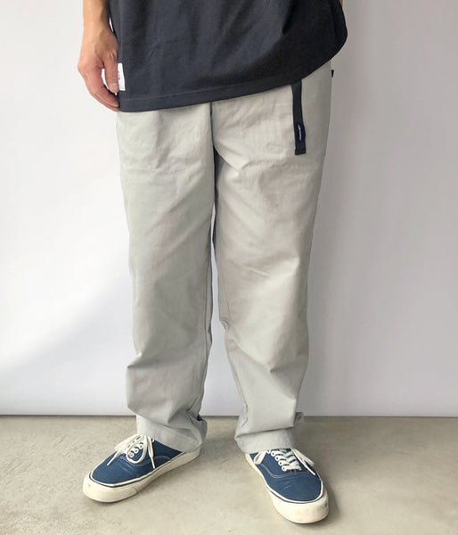 DESCENDANT/CLASP TWILL TROUSERS (GRAY)