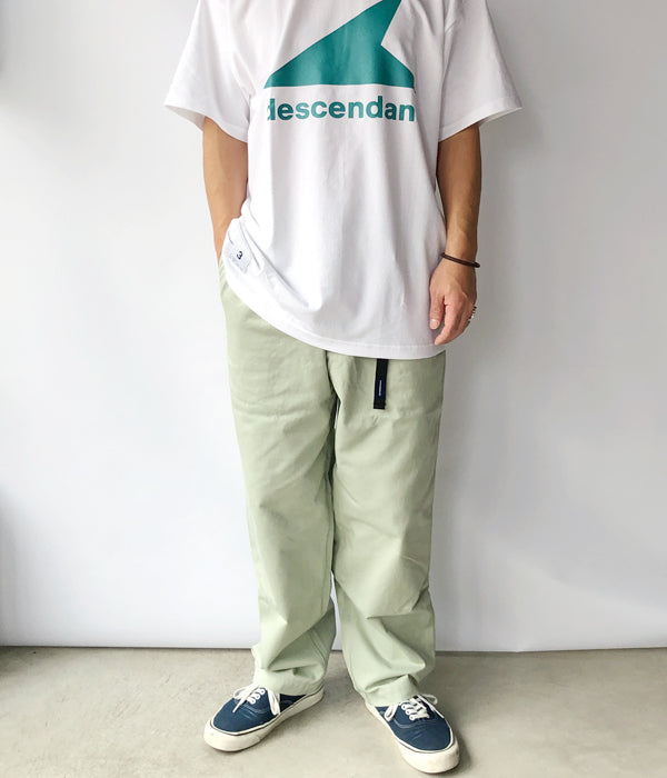 DESCENDANT/CLASP TWILL TROUSERS (GREEN)