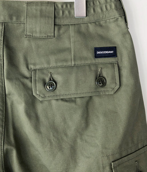 DESCENDANT/CARGO TWILL SHORTS (OLIVE DRAB)