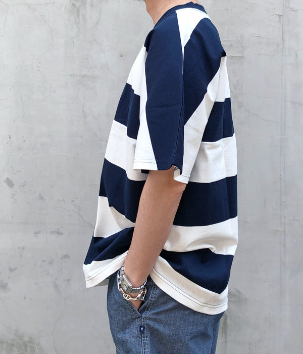 DESCENDANT/HORIZONTAL STRIPE SS (NAVY)