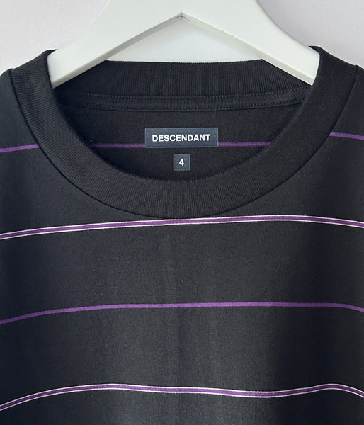 DESCENDANT/HORIZONTAL MULTI STRIPE SS (BLACK)