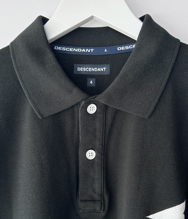 DESCENDANT CETUS POLO BLACK ポロシャツ WTAPS-