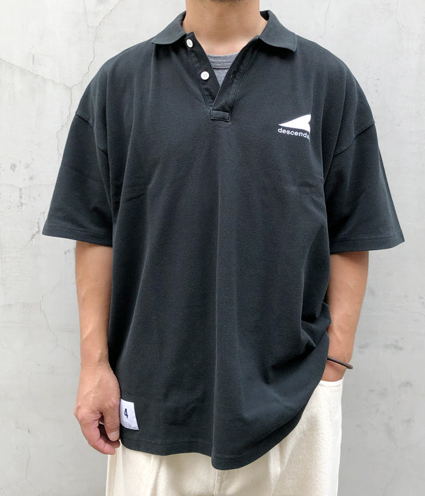 DESCENDANT CETUS POLO BLACK ポロシャツ WTAPS-