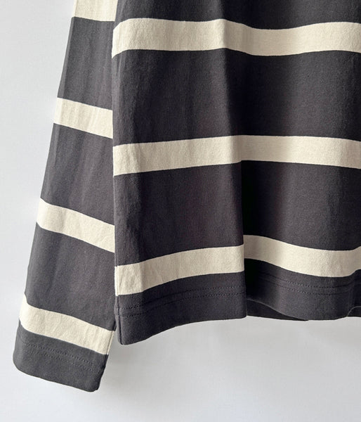 MHL./WIDE STRIPE DRY JERSEY LS WOMENS (CHARCOAL)