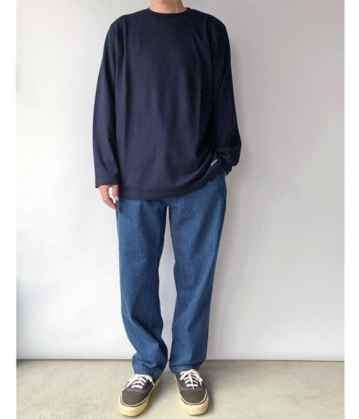 DESCENDANT/HORIZON STRIP LS CLASSIC FIT (NAVY)