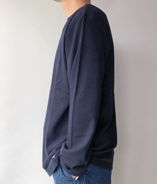 DESCENDANT/HORIZON STRIP LS CLASSIC FIT (NAVY)