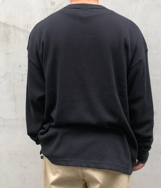 DESCENDANT/GAUFRE WAFFLE LS (BLACK)