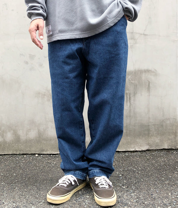 DESCENDANT/GALLEY DENIM TROUSERS (INDIGO)