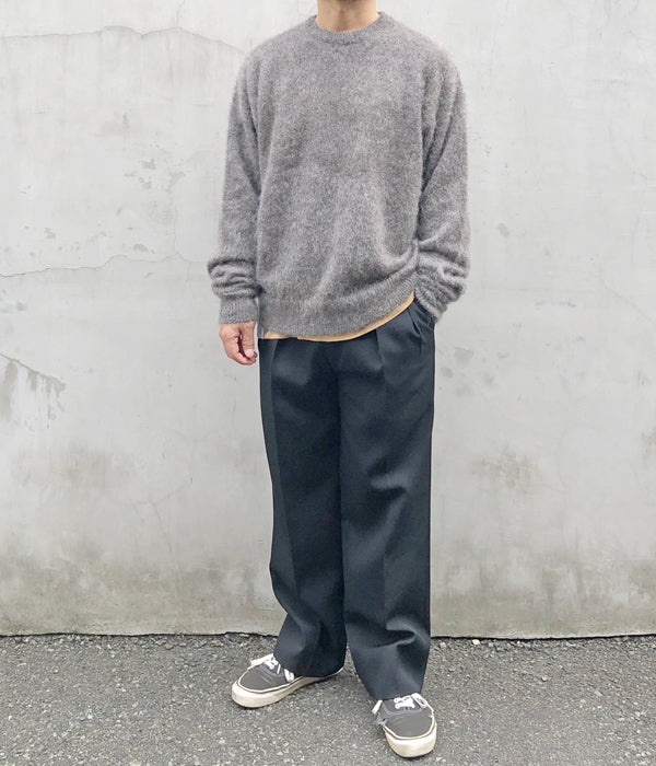 INTERIM/KID MOHAIR CREW (GRAY)