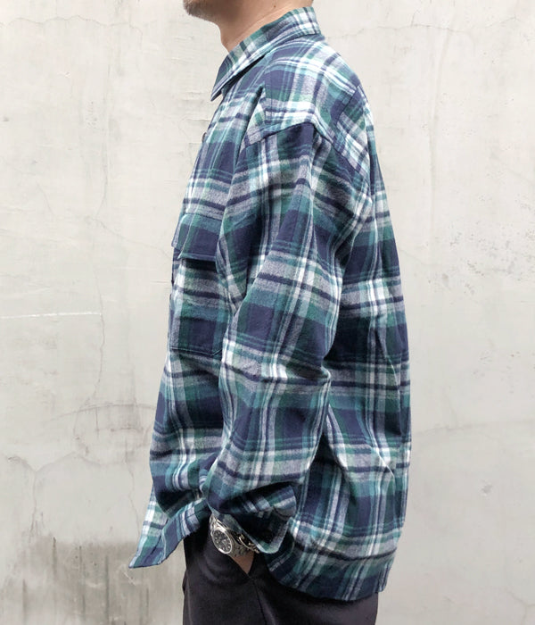 DESCENDANT ネルシャツVANNING CHECK LS サイズ2 DESCENDANT ネルシャツ VANNING/CHECK LS サイズ2