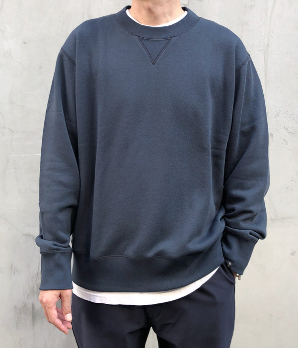 24AW MHL. ループウィラー LIGHT LOOPBACK COTTON MHL./LIGHT LOOPBACK COTTON LOOPWHEELER CN (DARK BLUE)