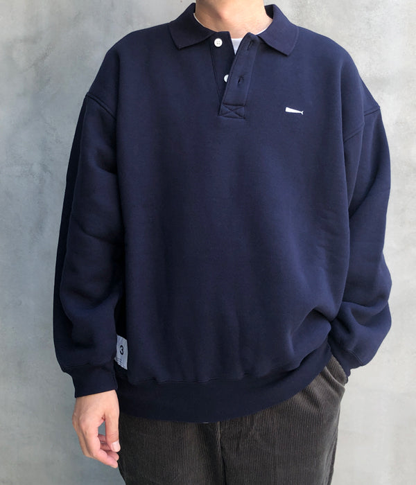 DESCENDANT ディセンダント CACHALOT POLO JERJEY DESCENDANT/CACHALOT POLO JERJEY (NAVY)