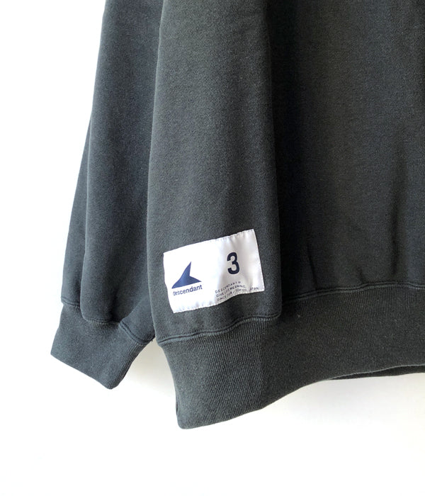 DESCENDANT/PE CREW NECK O3 (BLACK)