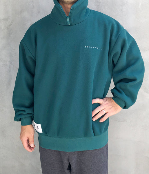 DESCENDANT/BURY ZIP FLEECE (GREEN)