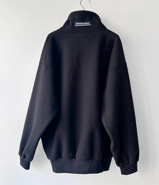 DESCENDANT/BURY ZIP FLEECE (BLACK)